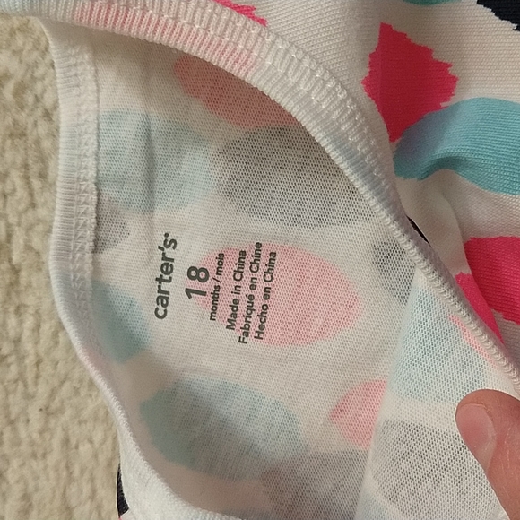 3/$33 Carter's Baby Girl Dress Romper 3piece Set - Picture 5 of 14